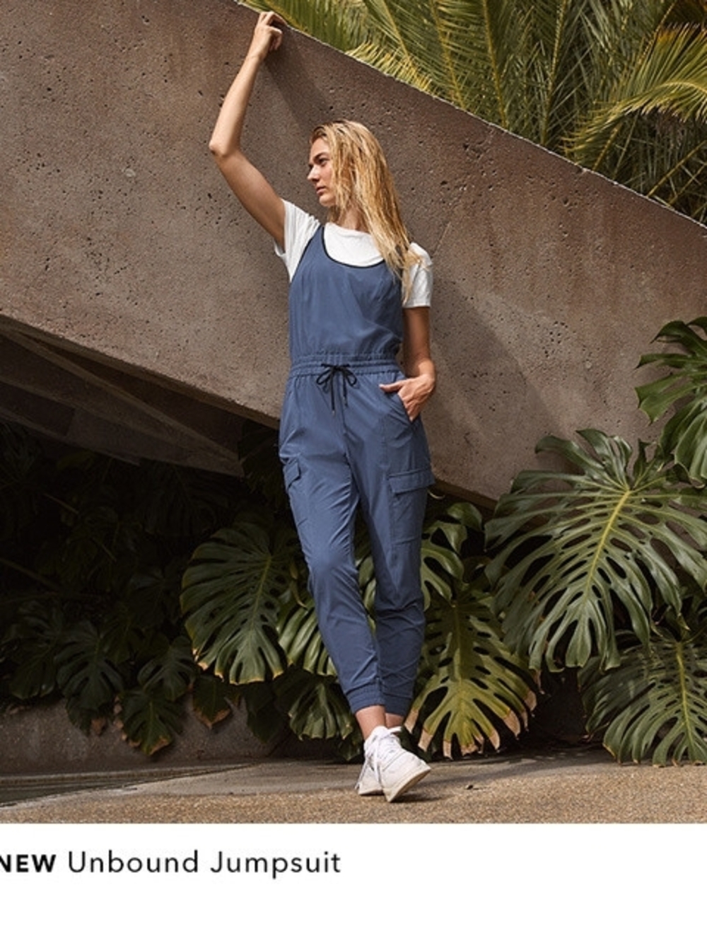 Athleta Slate Blue Unbound Jumpsuit